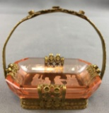Miniature Czech trinket basket