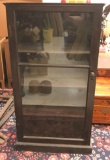 Antique Wooden Glass front cabinet