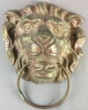 Antique Brass Lion Head Door Knocker