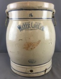 Antique No. 8 Redwing Stoneware Water Cooler Crock