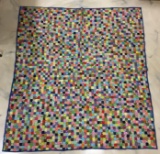 Vintage Handmade Multi-colored Quilt