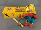Vintage Pelham Woodenhead Girl Puppet In Original Box