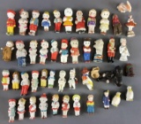Group of Vintage Frozen Charlottes China Dolls and more