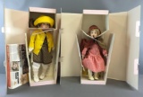 Group of 2 Vintage Margaret Jones Designer Dolls In Original Boxes