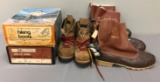 Group of 5 pairs of mens boots