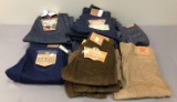 Group of 17 pairs of jeans and corduroys new