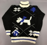Vintage Scotty dog turtleneck sweater