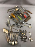 Vintage kitchen tools, collector spoons and more