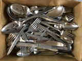 Group of mixed flatware
