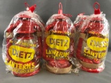 Group of 6 vintage Dietz kerosene lanterns