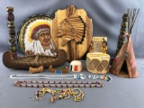 Group of 14 Native American style decorative pieces