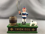 Vintage Trick Dog coin bank