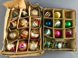 Group of 22 vintage glass ornaments