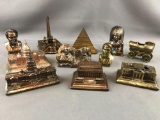 Group of 11 metal souvenirs