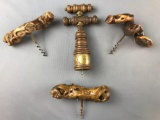 Group of 4 vintage corkscrews