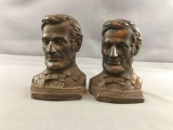Vintage Abraham Lincoln bookends