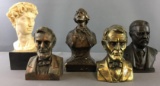 Group of 5 Bust Heads