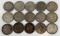 Group of 15 Morgan silver dollars