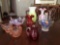 Group of 9 Vintage Glass Vases and more