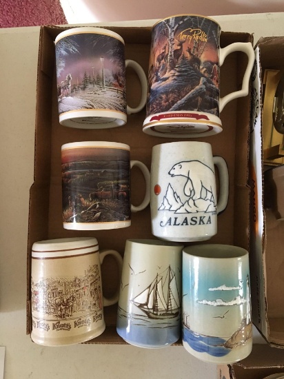 Group of 7 Terry Redlin Mugs / Steins and more