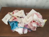 Group of Vintage Aprons and handkerchiefs