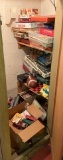 Closet lot of Board games and toys