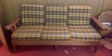 Vintage flannel pattern couch