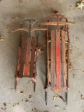 Group of two vintage sleds