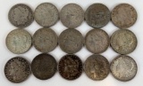 Group of 15 Morgan silver dollars