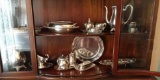 2 Shelves of SilverPlate Dishes