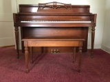 Lowery upright piano with bench