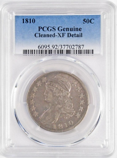1810 Capped Bust Half Dollar (PCGS) XF details.