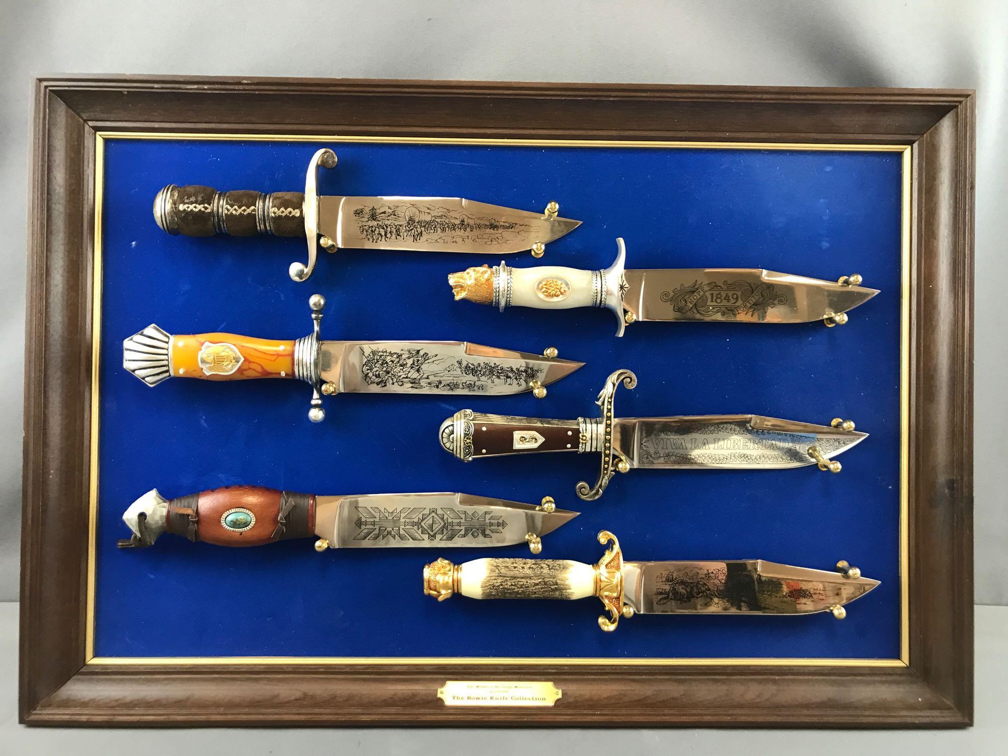 Franklin Mint Western Heritage Bowie Knife | Proxibid Franklin Mint Western Heritage Bowie Knife | Proxibid
