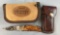 Browning collectors knife with belt holster and case
