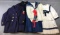 Group of Vintage child size pea coats and sailor dresses