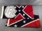 Group of 2 flags, state of Georgia and Confederate