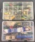 Group of 2 plastic lure organizers with lures