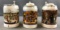 Group of 3 Strohs Bavaria Collection steins