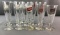 Group of 12 Schlitz tall fluted beer glasses