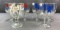 Group of 6 goblets 7up, Hamms, Pabst