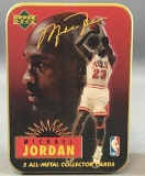Upper Deck Micheal Jordan Chicago Bulls 5 all metal collector cards