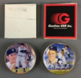 Group of 2 Mini Baseball Collectors Plates