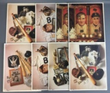 Group of 8 New York Yankees Baseball First Edition Prints