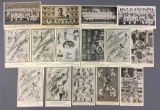 Group of 15 Vintage Chicago Cubs Team Photos From Book Guide