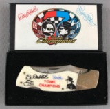 Dale Earnhardt and Richard Petty Nascar pocket knife