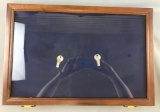 Wood and plexiglass locking display case