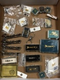 Group of Snap-On Tie Clips and more