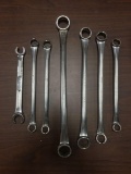 Group of 7 Snap-On Blue-Point Wrenches