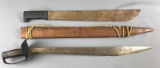 2 vintage machetes
