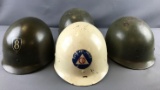Group of 4 Vintage Helmet/liners